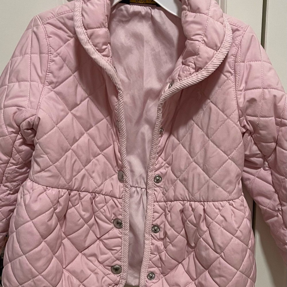 Ralph Lauren Girls Pink Coat